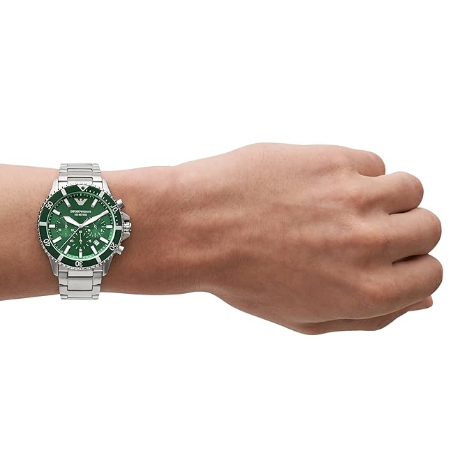 Emporio Armani AR11500 Green Dial Men's Watch - Image 4