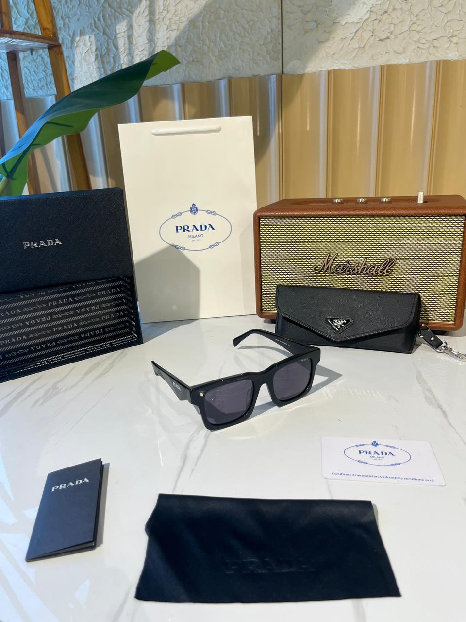 PRADA Men UV-Protected Pillow Sunglasses-0PR A06S