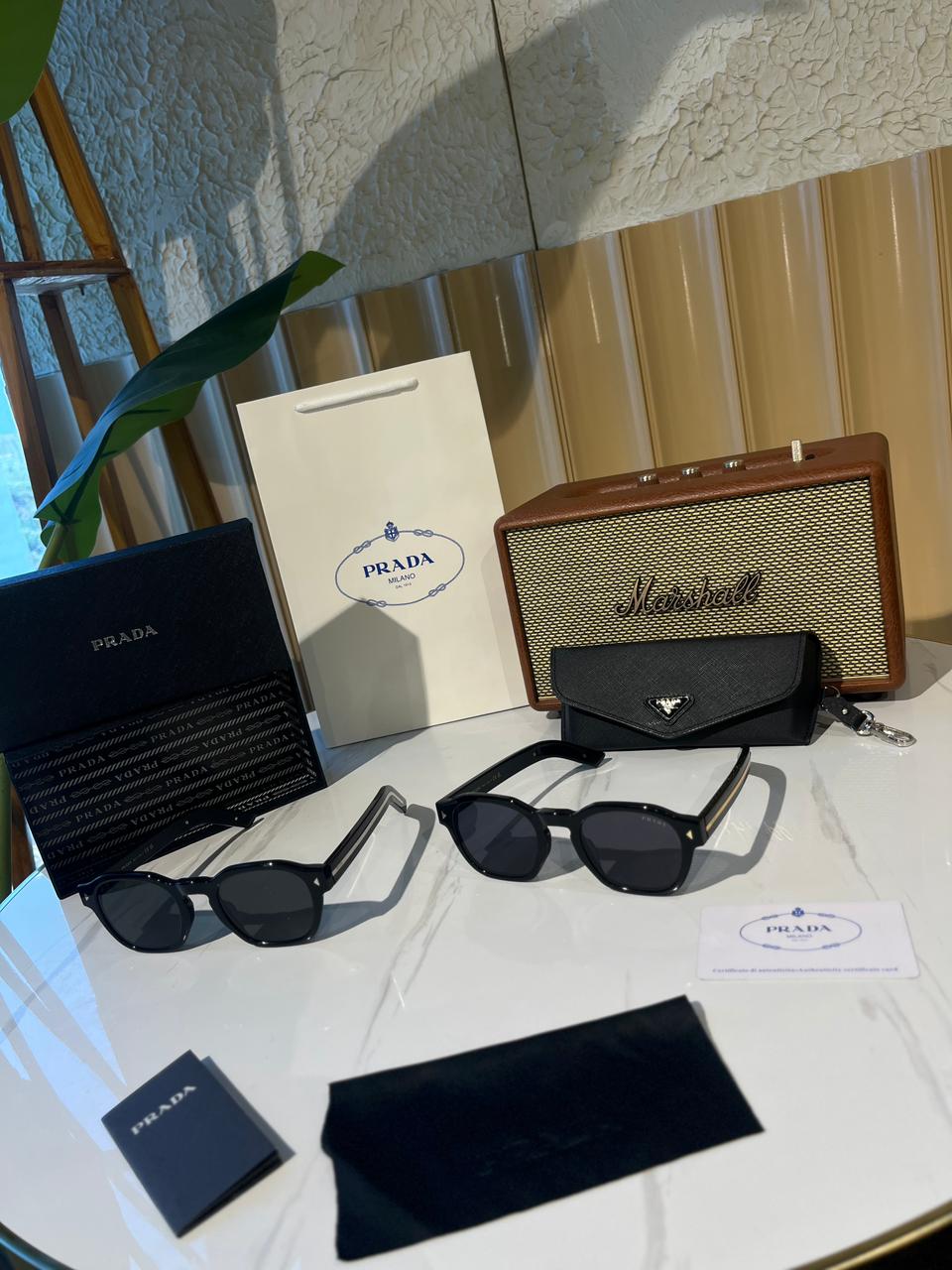 Prada PR A16S Black/Grey Sunglasses