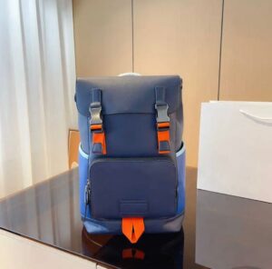 AOC COA Dark Blue Orange Colour Unisex Backpack 2701