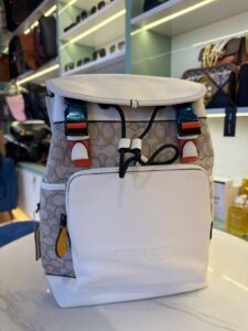 Track Backpack In Colorblock Signature Canvas With Coach