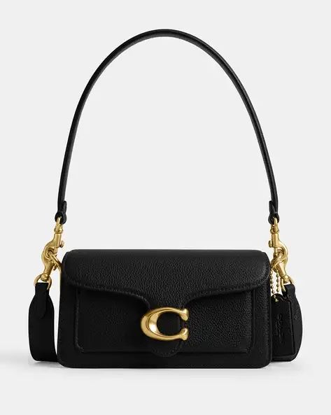 COACH Women Polished Tabby Pebble Leather Shoulder Bag | OS