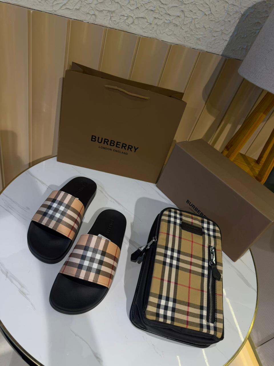 Burberry Check Sliders