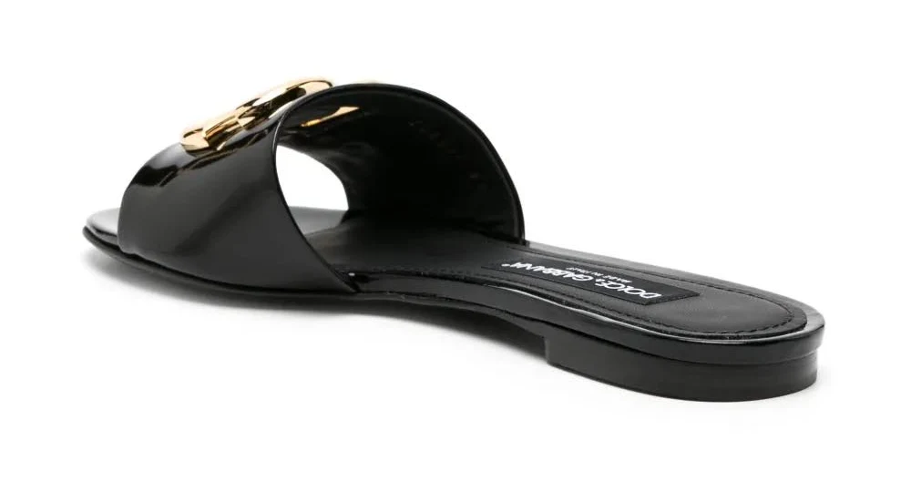 Dolce & Gabbana Logo Slide Sandals - Image 3