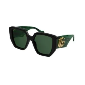 Gucci GG0956S 001 Black Green Women’s Designer Sunglasses