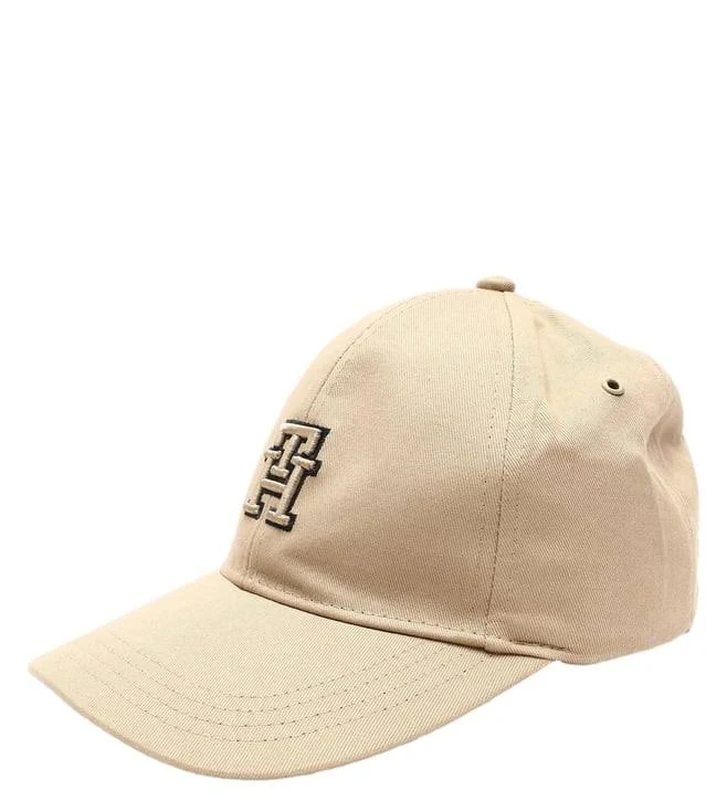 Tommy Hilfiger TH Logo Cotton Baseball Cap – Beige