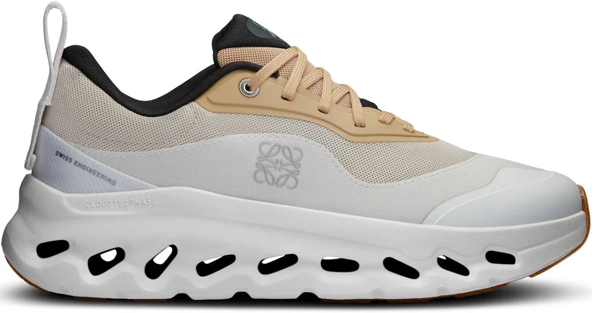 Loewe x On Running Cloudtilt 2 Tan White Gum Sneakers