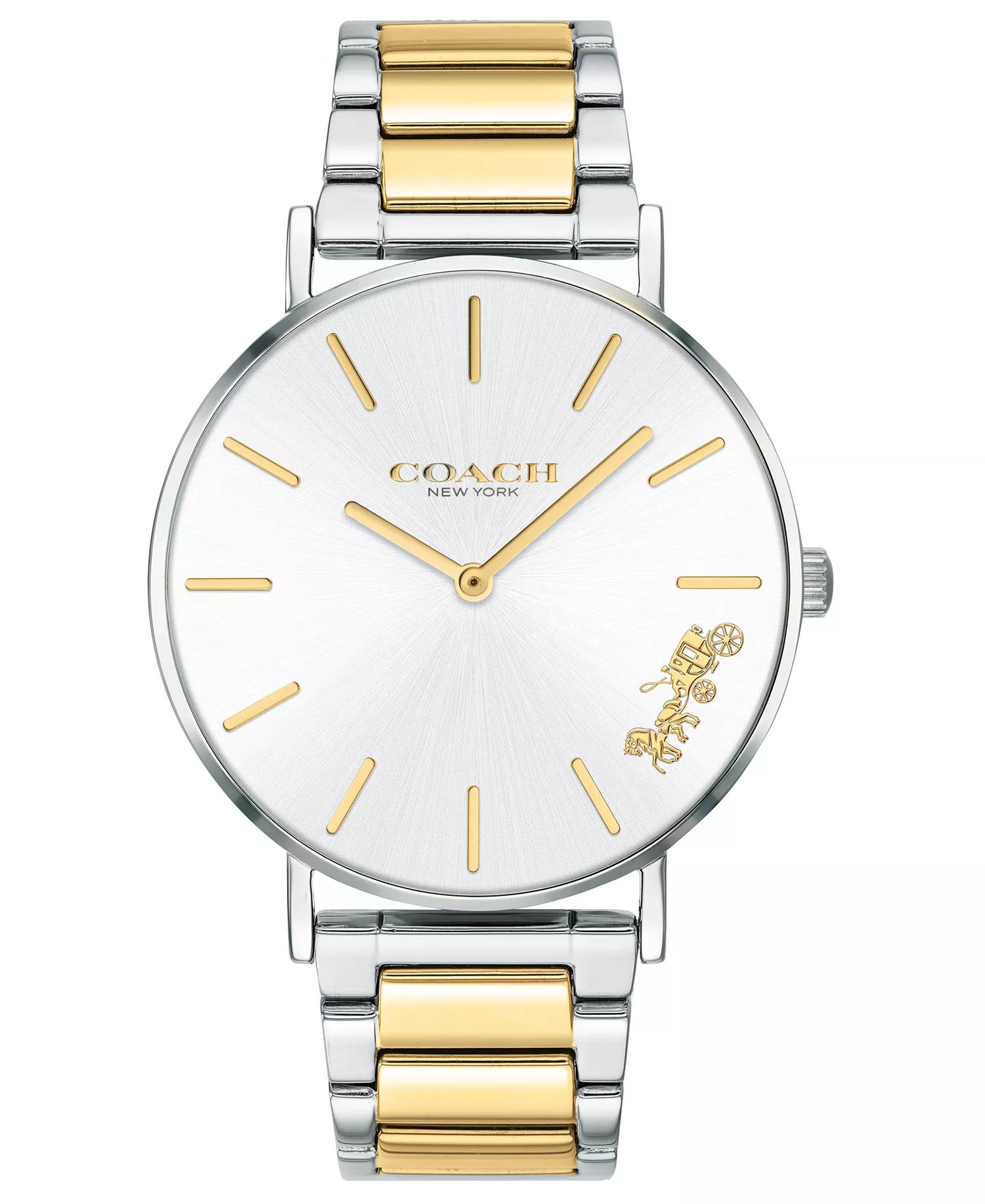 COACH Women's Perry Two-Tone Stainless Steel Bracelet Watch 36mm - Image 5