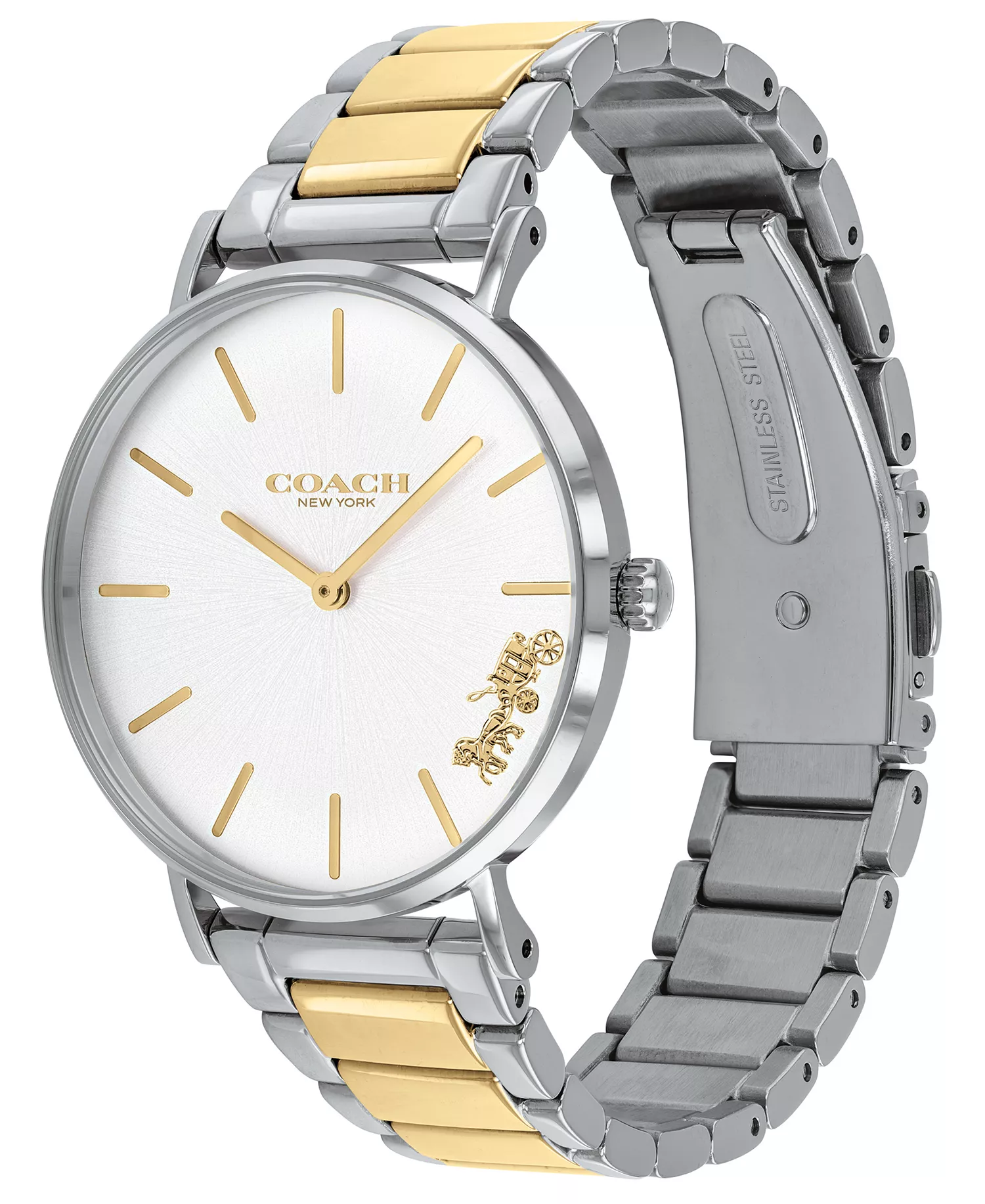 COACH Women’s Perry Two-Tone Stainless Steel Bracelet Watch 36mm