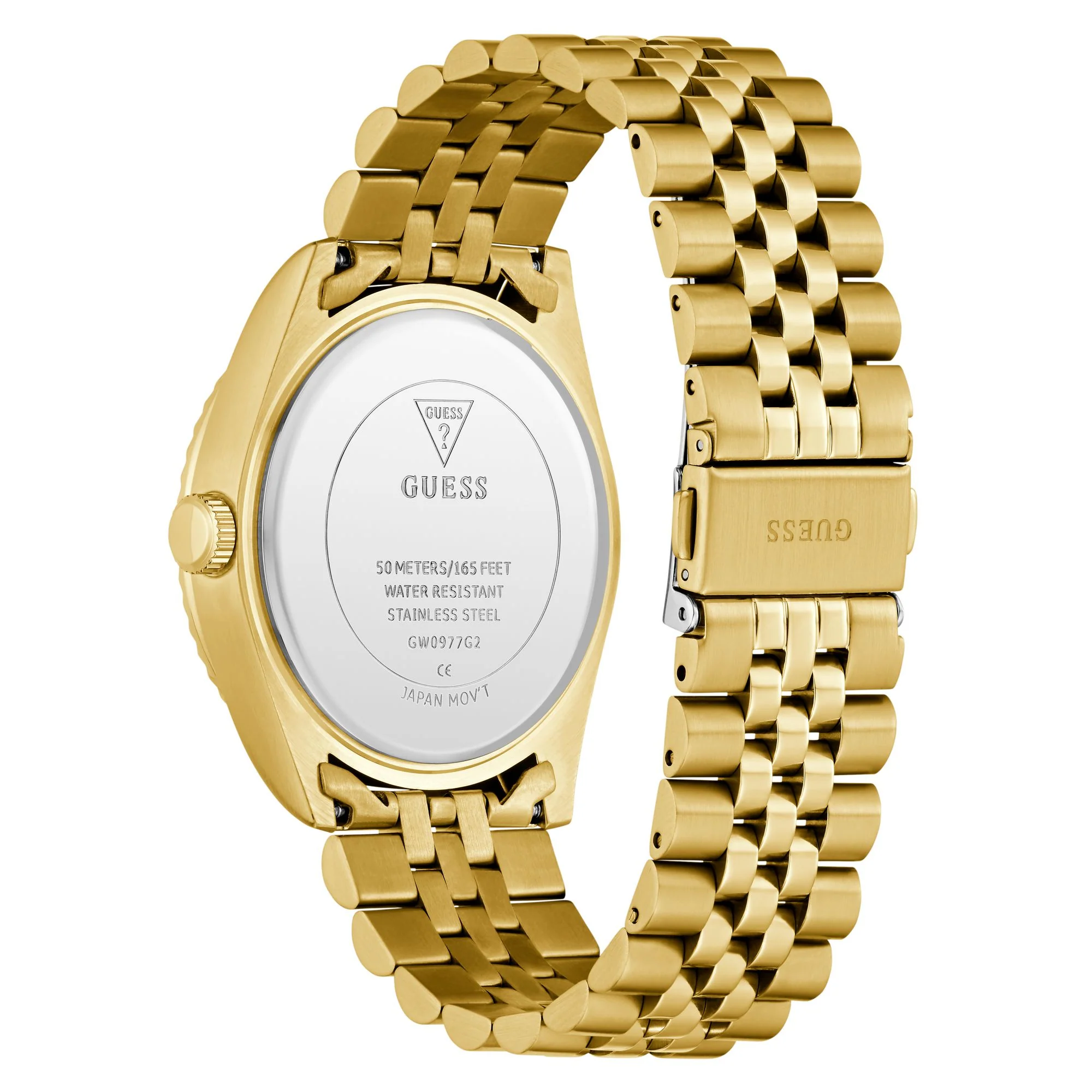GUESS Round 42mm Champagne Dial Analog Men Watch - GW0977G2 - Image 3