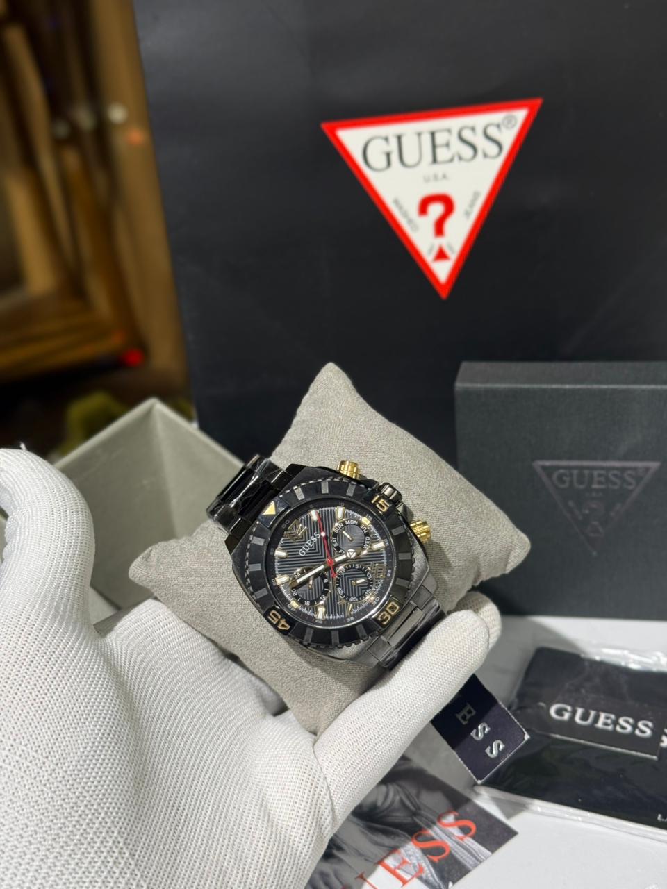GUESS Traction Analog Watch for Men with Round Dial & Water Resistant Man's Wrist Watches - Image 2