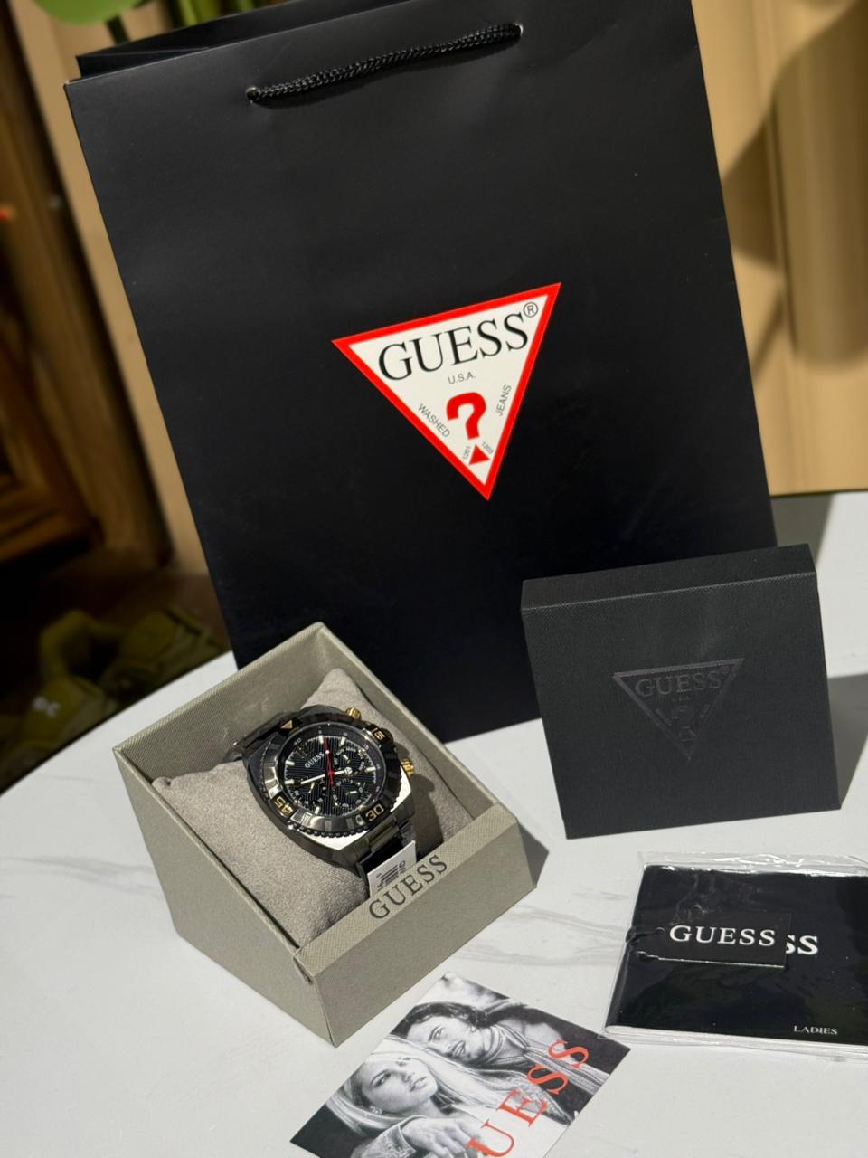 GUESS Traction Analog Watch for Men with Round Dial & Water Resistant Man's Wrist Watches - Image 3