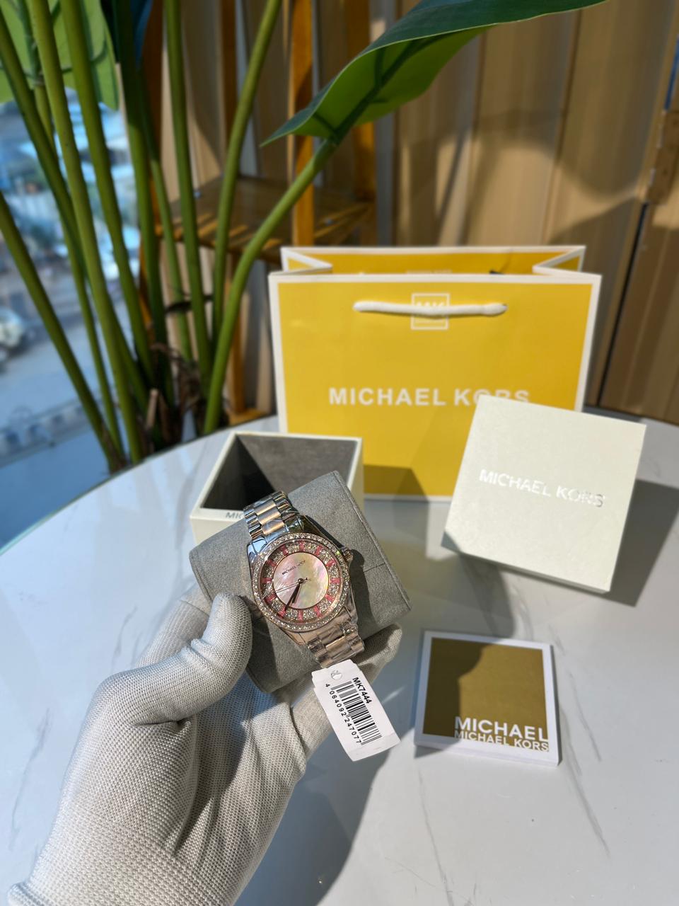 Michael Kors Wren Crystal Pave Dial Chronograph Ladies Watch MK6096